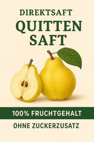 Direktsaft aus Bio-Quitten sortenrein BiB 3,00